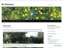 Tablet Screenshot of nicdempsey.com